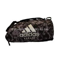 Спортивная сумка - рюкзак Adidas - Karate Camo. Чёрная.
