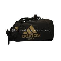 Спортивная сумка - рюкзак Adidas - MMA. Black / Gold.