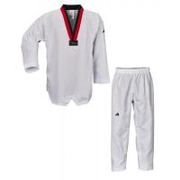 Добок Adidas ADI-START з ліцензією WT. Червоно-чорний комір.