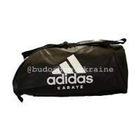 Спортивная сумка Adidas - Karate кожзам. Белая печать.