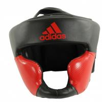 Боксёрский шлем Adidas Responce Standart. Чёрный с красным.