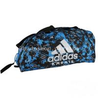 Спортивная сумка - рюкзак Adidas - Karate Camo. Синяя.